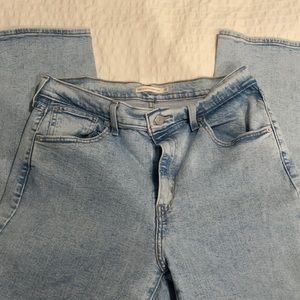 Levi’s high waisted crop flare jeans